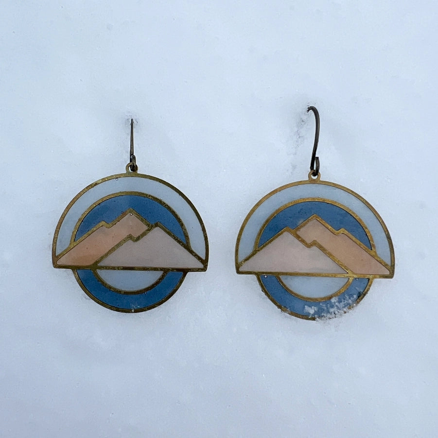 Alpina :: Stained Glass Resin Earrings