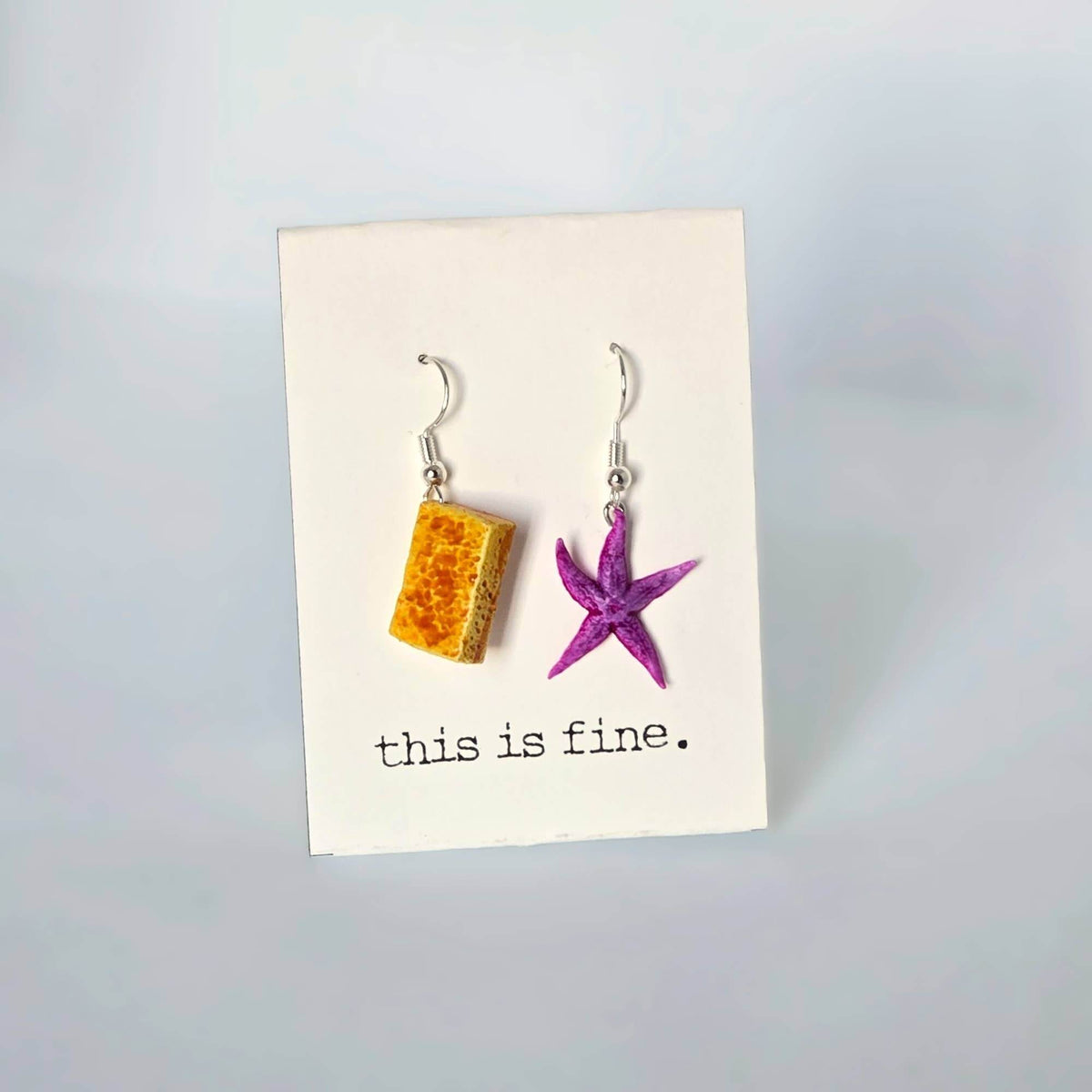 Absorbent. Yellow. Porous. :: 3D-Printed Dangle Earrings