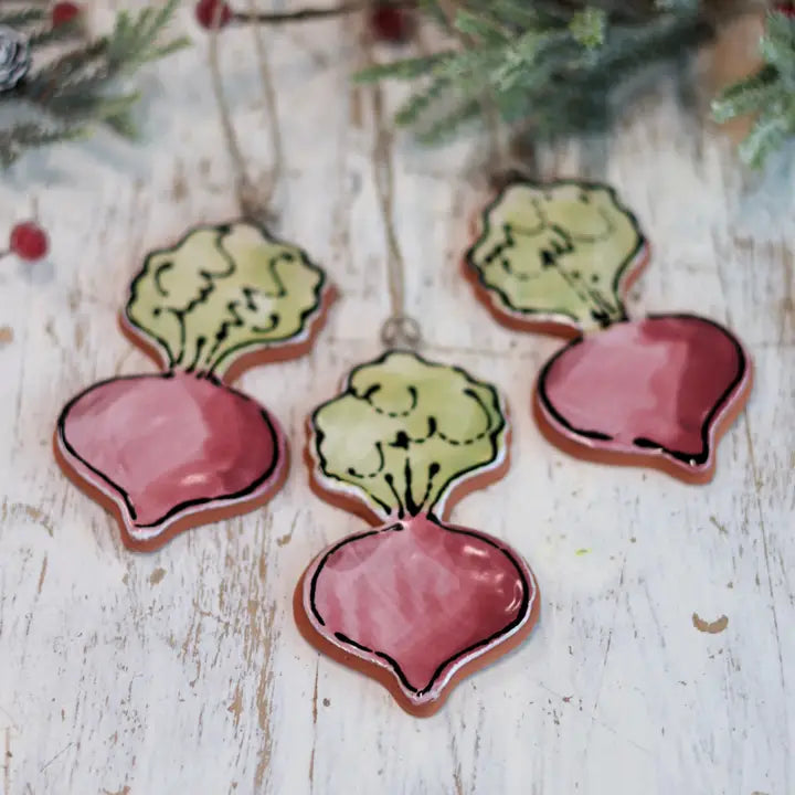 Beet Ceramic Ornament