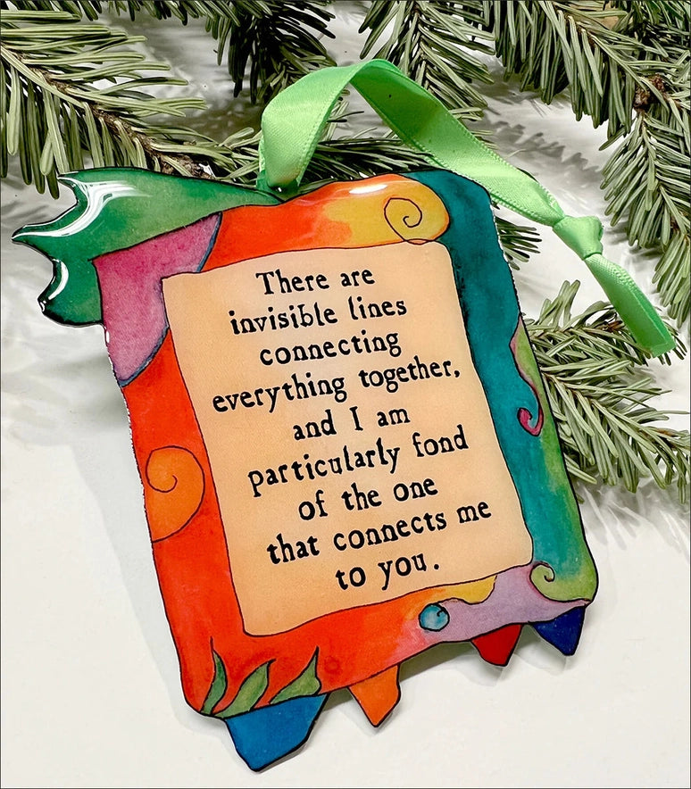 Heart Lines :: Enameled Aluminum Holiday Ornament