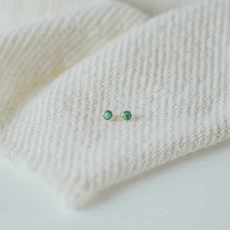 Hyalite Turquoise Studs