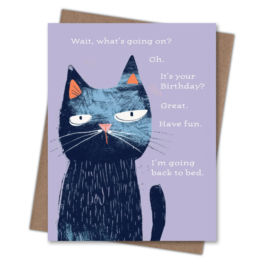 Cranky Cat Birthday Cad