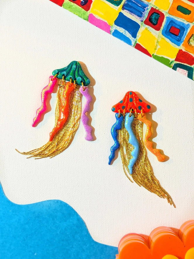Jelly Bois :: Multicolored Dangle Earrings