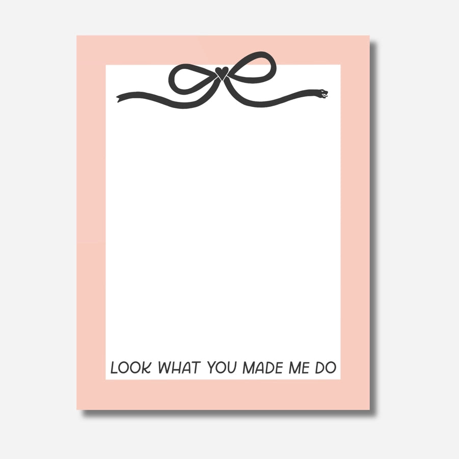 Look What You Made Me Do Notepad