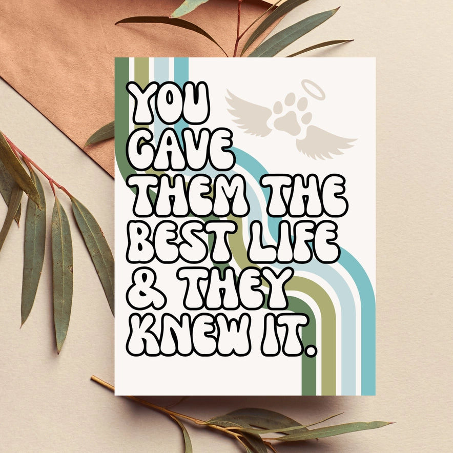 Rainbow Bridge Pet Sympathy Card