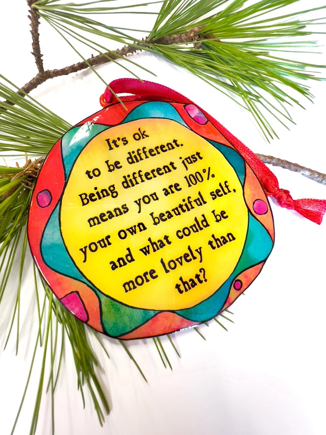 Good to be Different :: Enameled Aluminum Holiday Ornament