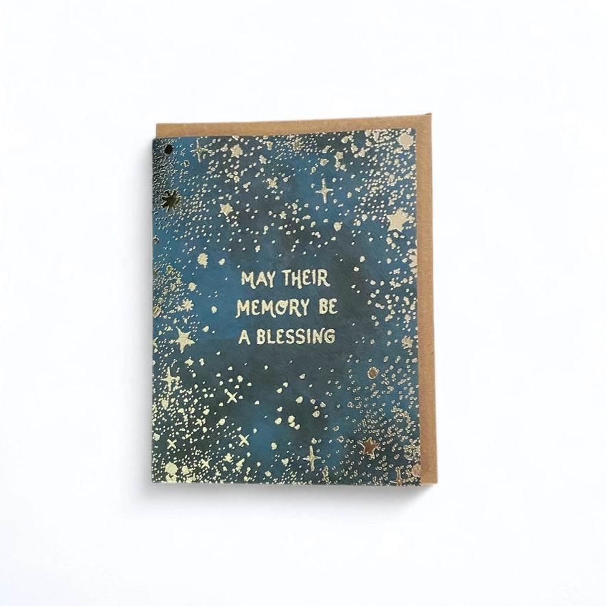 May Their Memory Be A Blessing Sympathy Card