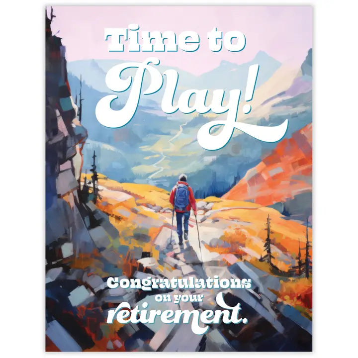 Playtime Hike Retirement Card