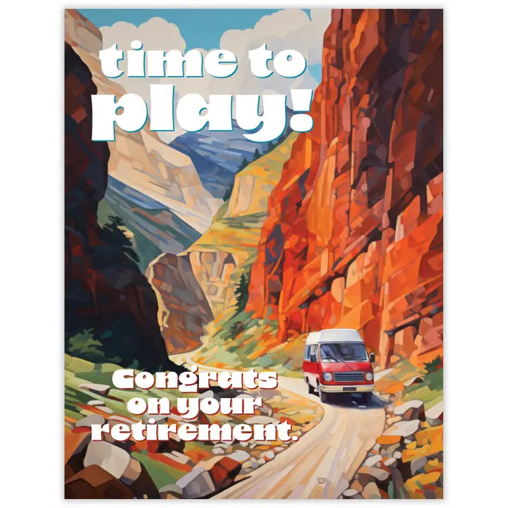 Playtime Camper Retirement Card
