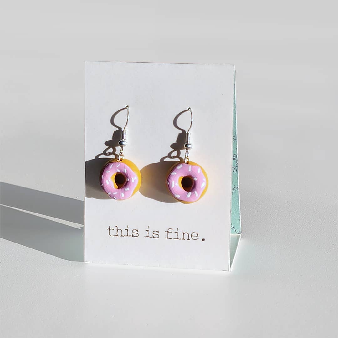 Donut Get Me Started :: 3D-Printed Dangle Earrings