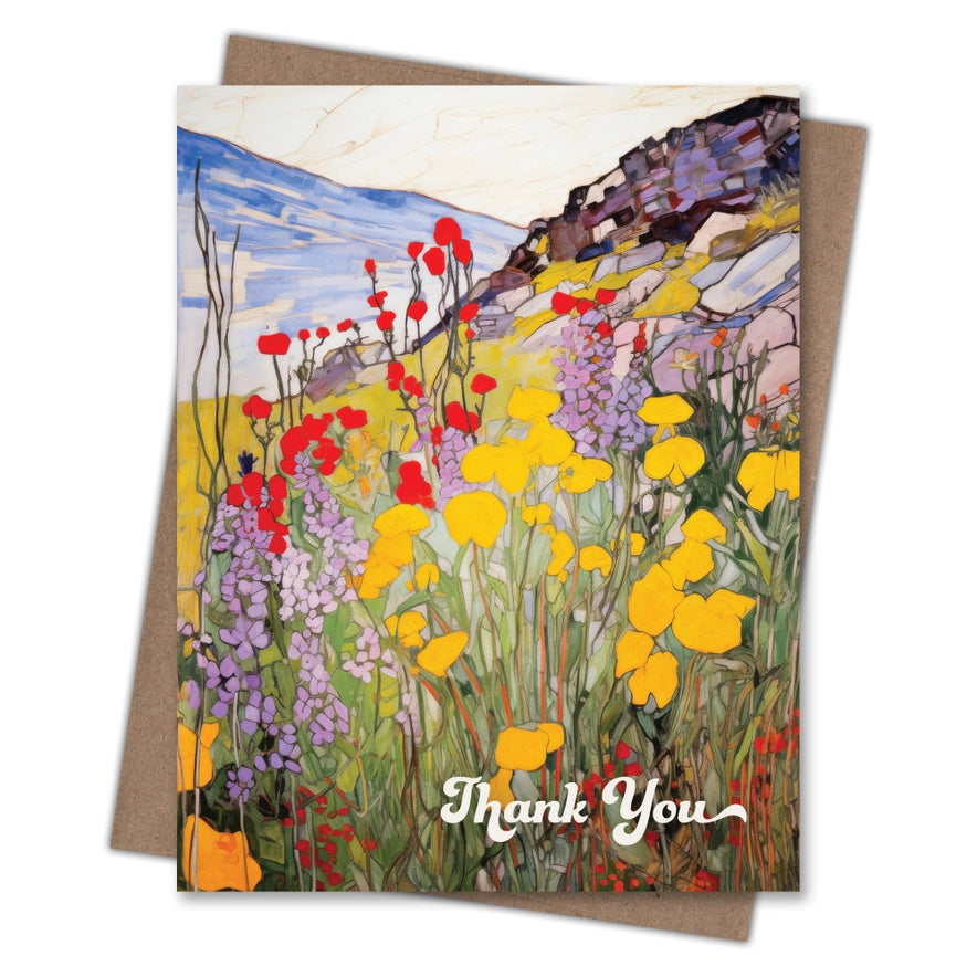 Mountain Wildflowers Thank You Card