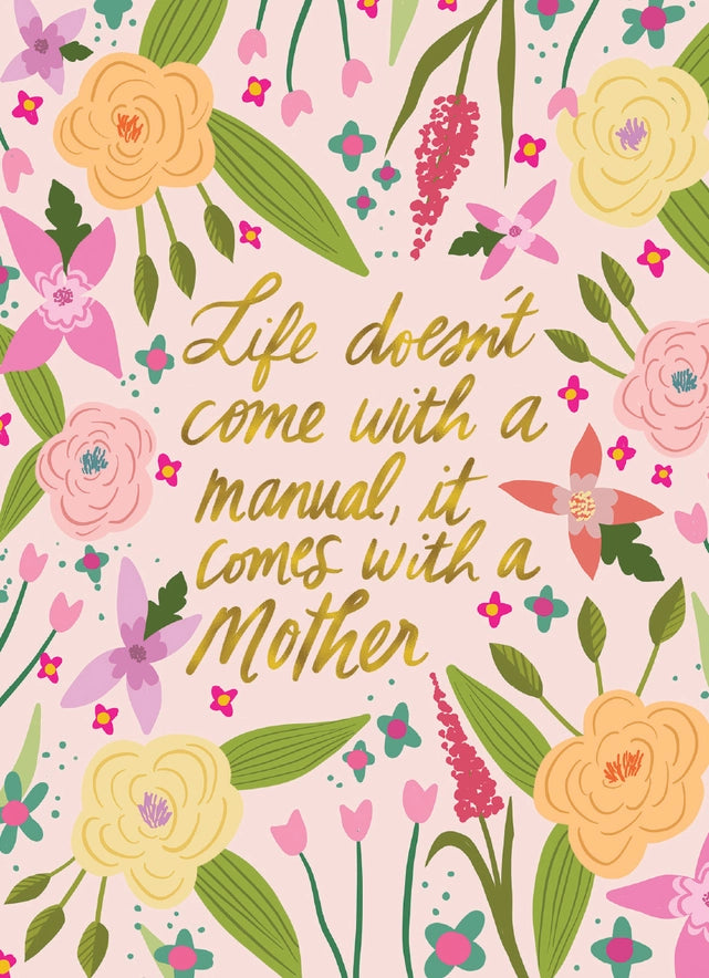 Life's Manual Mother's Day Card