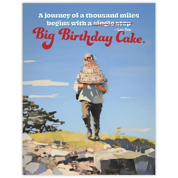 Thousand Miles Birthday Card