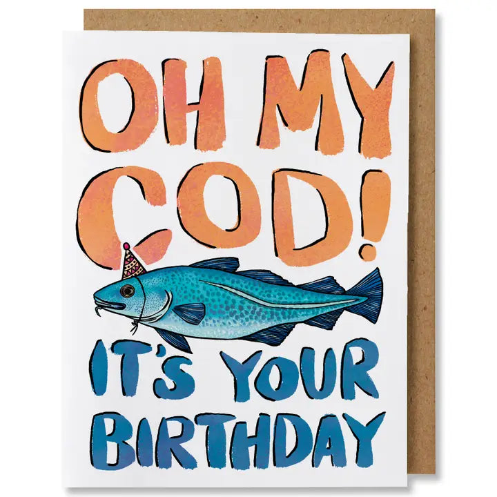 Oh My Cod Birthday Card