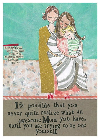 Awesome Mom Support Mother's Day Card