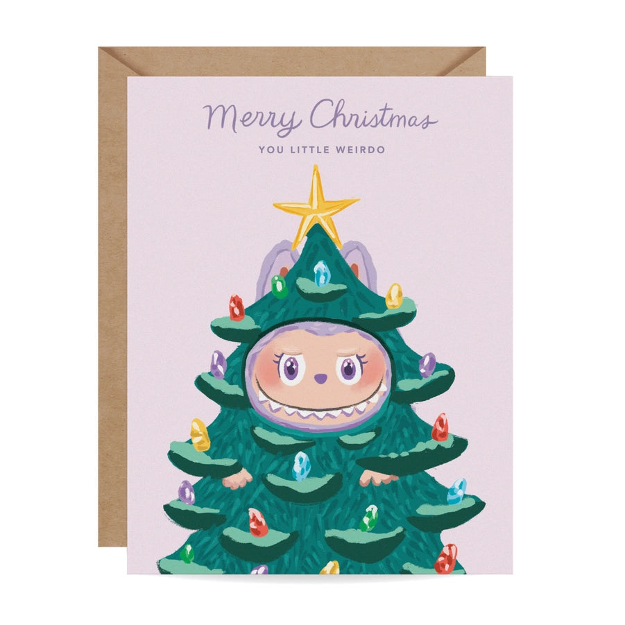 Labubu Weirdo Christmas Card