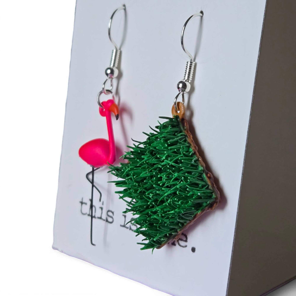 Flamingoals :: 3D-Printed Dangle Earrings