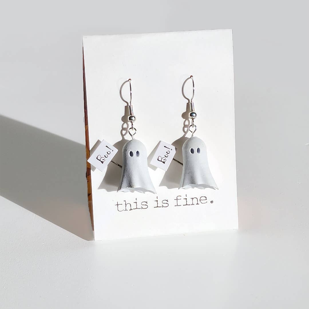 Ghosted Again :: 3D-Printed Dangle Earrings