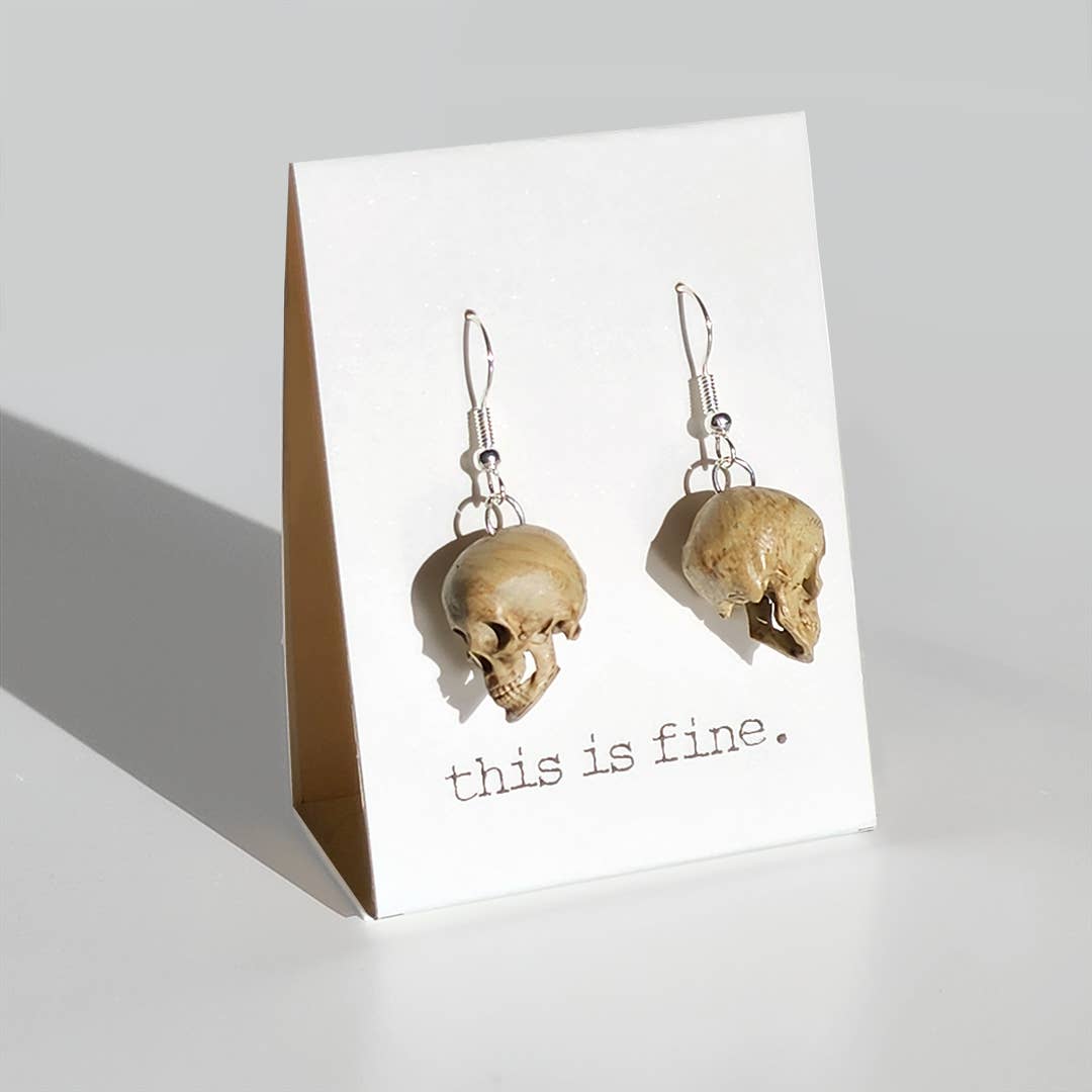 I'm Deceased :: 3D-Printed Dangle Earrings