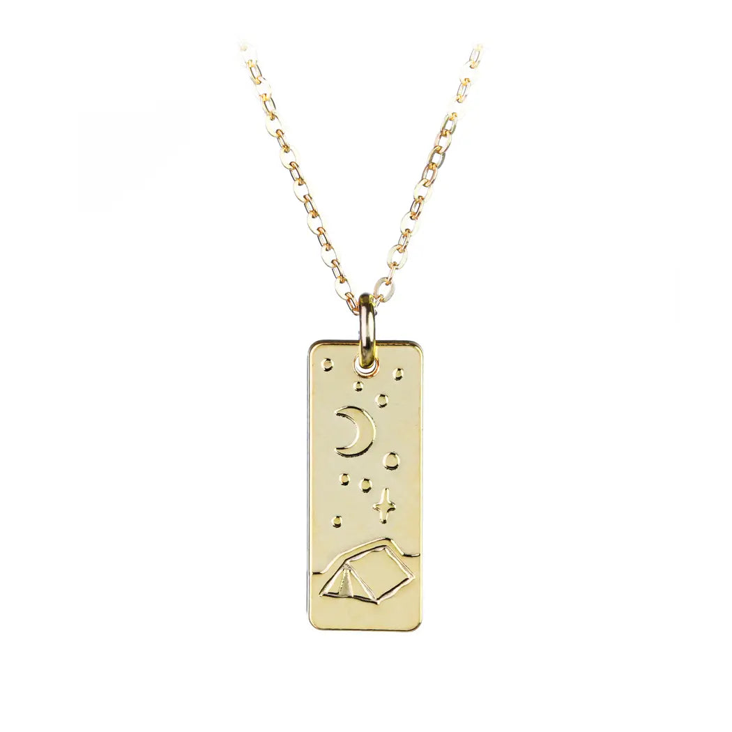 Night Outdoors Gold-Fill Mini Necklace