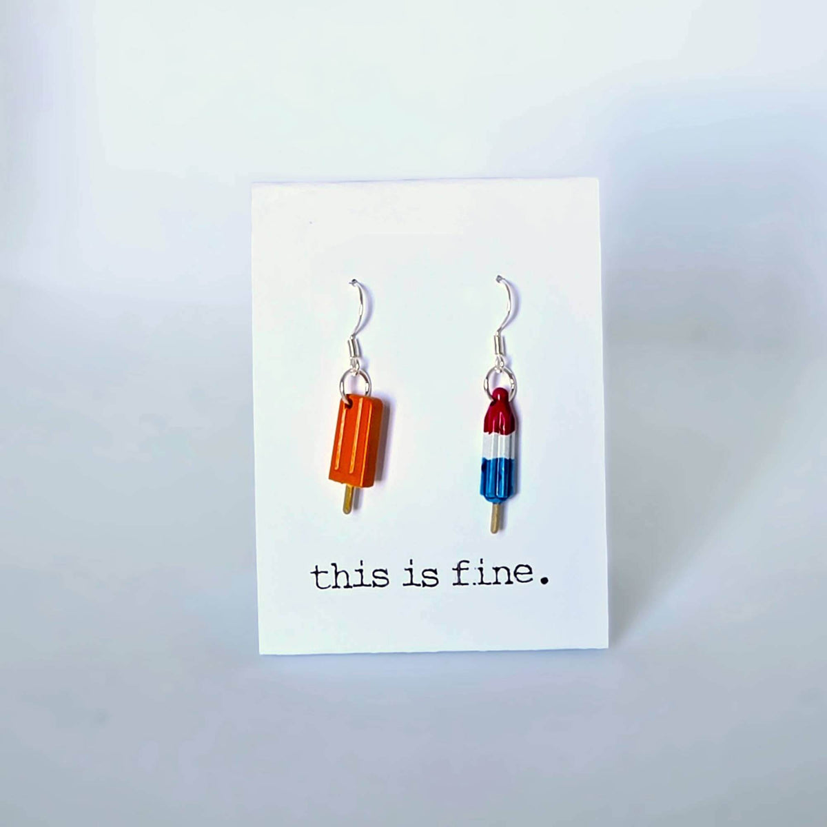 Pop-Sick-Of-This-Sh*t :: 3D-Printed Dangle Earrings