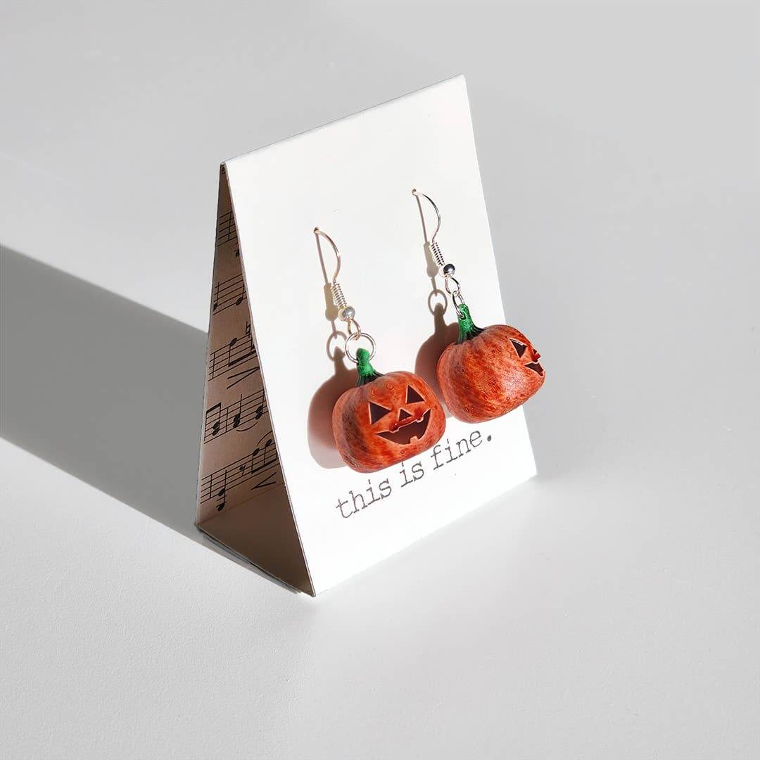 Pumpcan't :: 3D-Printed Dangle Earrings