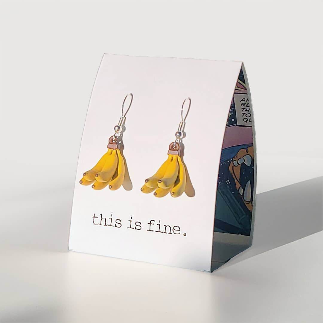 Right in the Peels :: 3D-Printed Dangle Earrings
