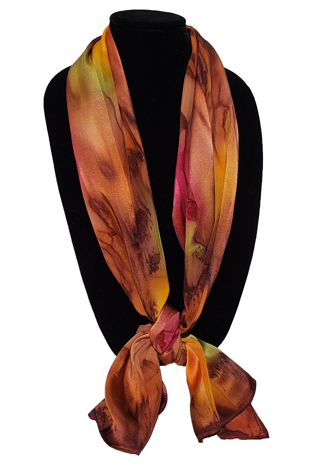 11" x 60" Hand Painted Silk Scarves