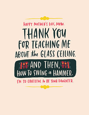 Glass Ceiling Mother's Day Card