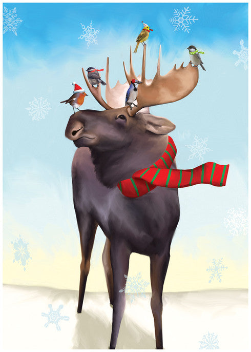 Moose Taxi Christmas Card