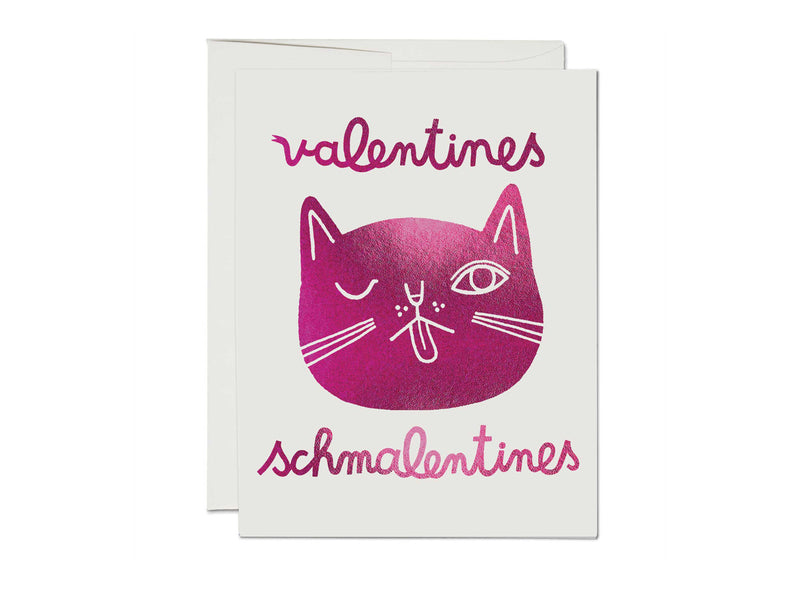 Valentine Schmalentine Cat Card