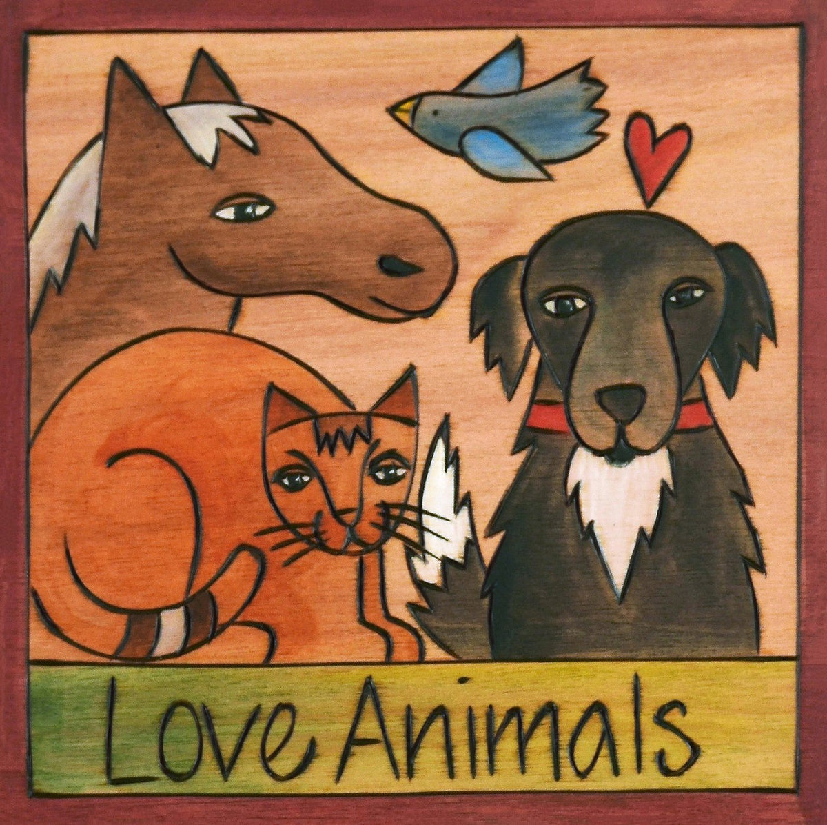 All Creatures Great and Small 6x6 Plaque