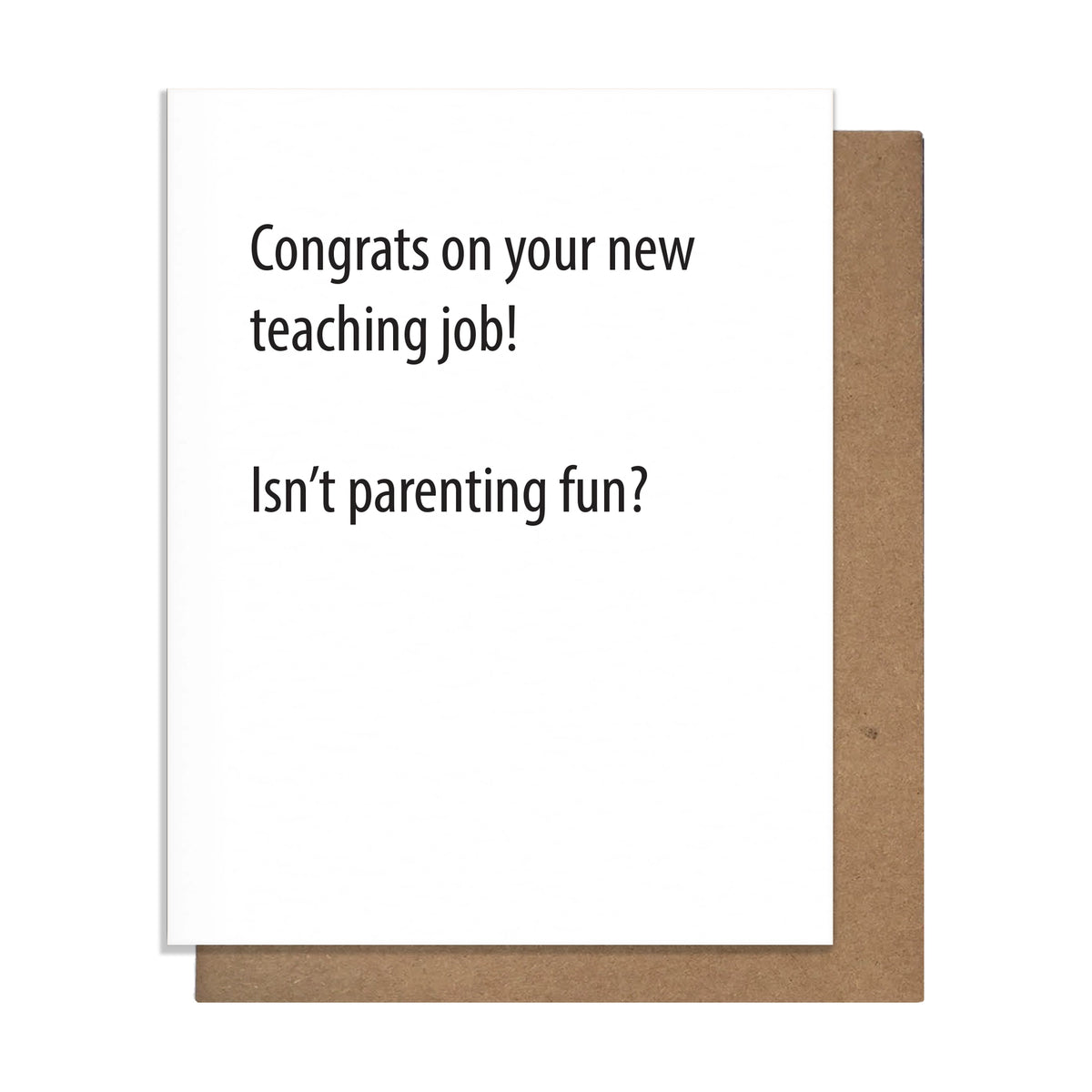 Teaching Job New Baby Card