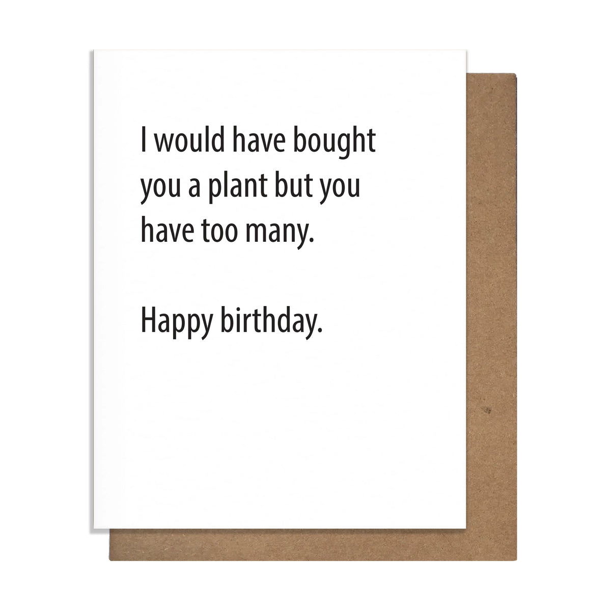 Plant Bday Birthday Card