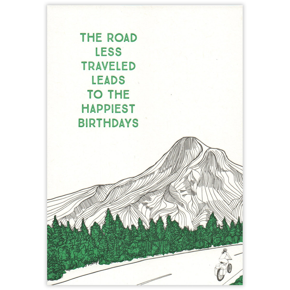 Road Less Travelled Birthday Card