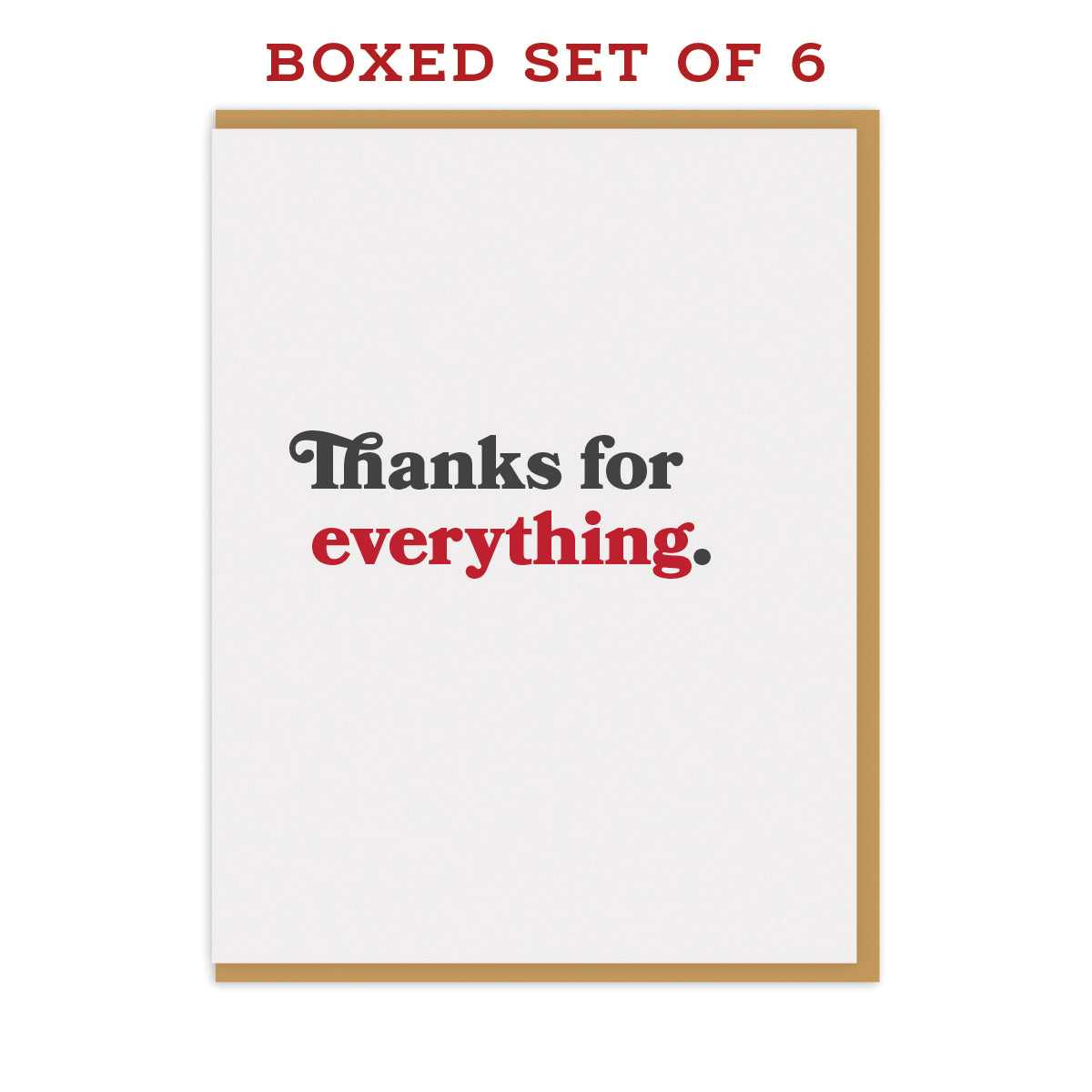 Thanks for Everything Boxed Cards