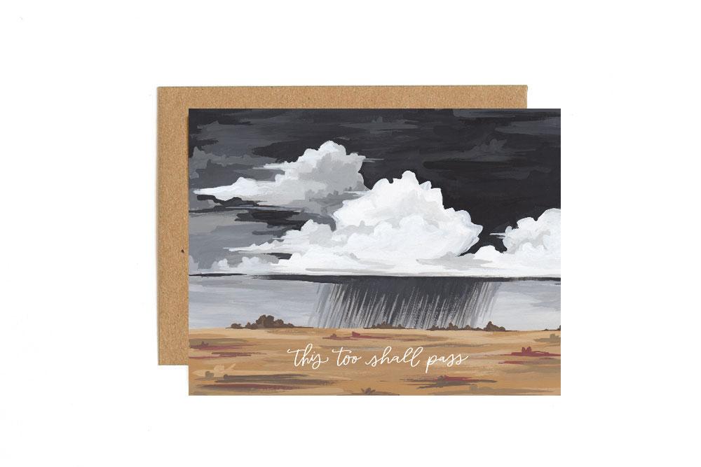 This Too Shall Pass Stormy Sympathy Card