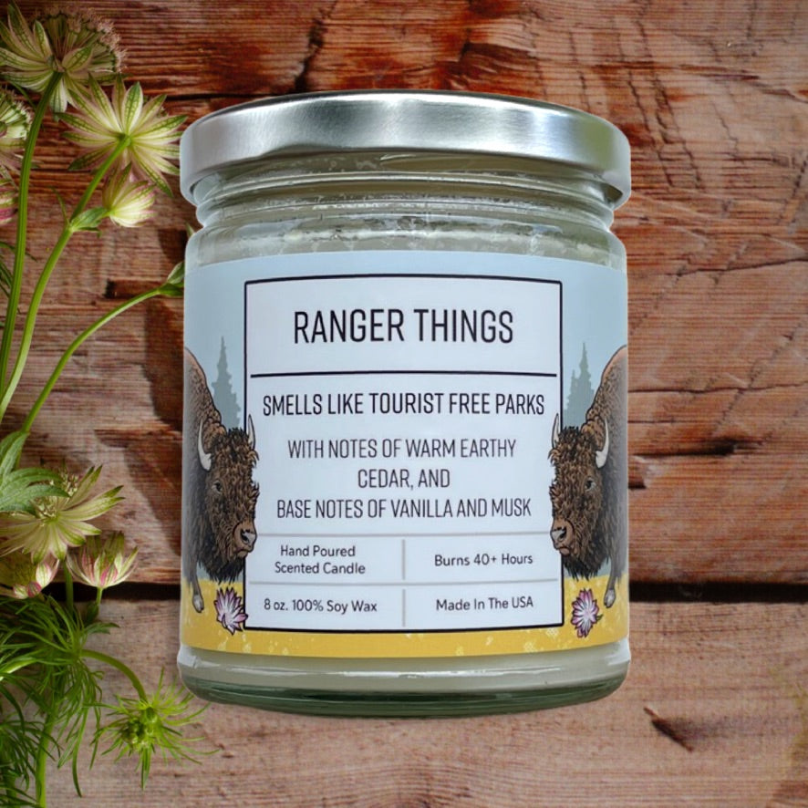 Ranger Things Buffalo Cedar Soy Wax Candle