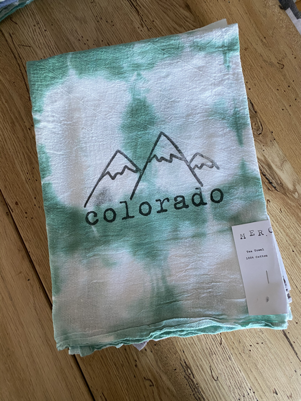 Colorado Mountains Tea Towel