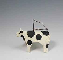 Porcelain Cow Ornament