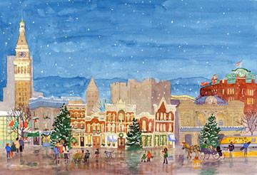 Denver Christmas Scene Card