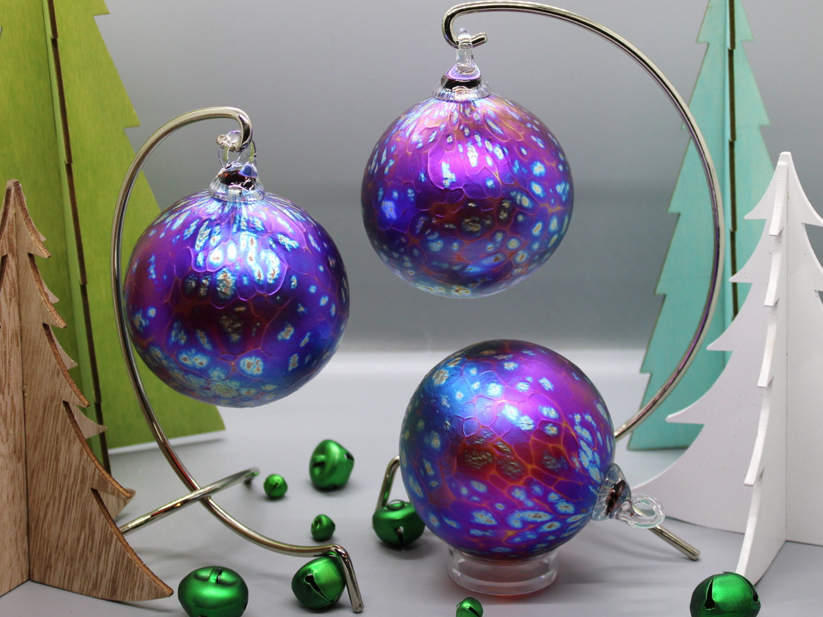 Dapple Blown Glass Ornaments :: Multiple Colors