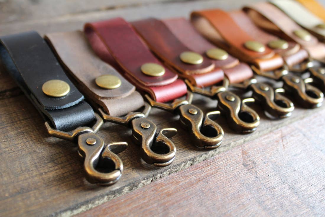 Leather Handmade Key Fob