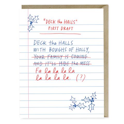 Deck the Halls Christmas Card