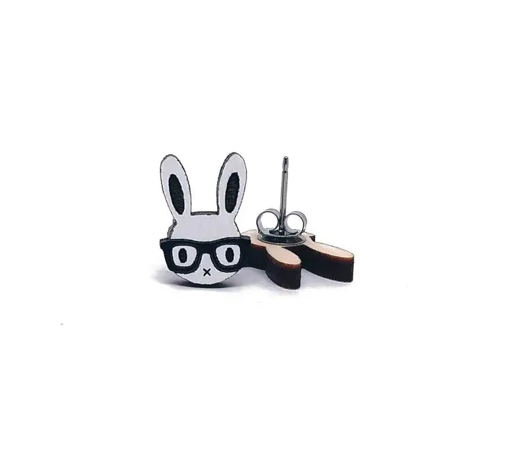 Nerdy Animal Stud Earrings Collection :: Assorted Styles