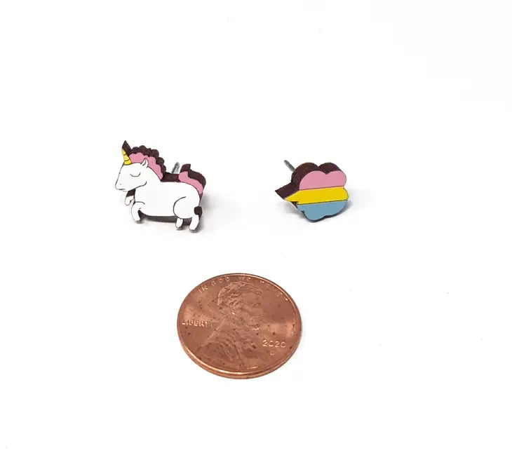Nerdy Animal Stud Earrings Collection :: Assorted Styles