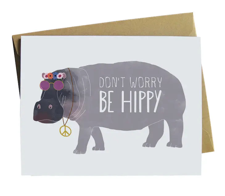 Don't Worry, Be Hippy Card