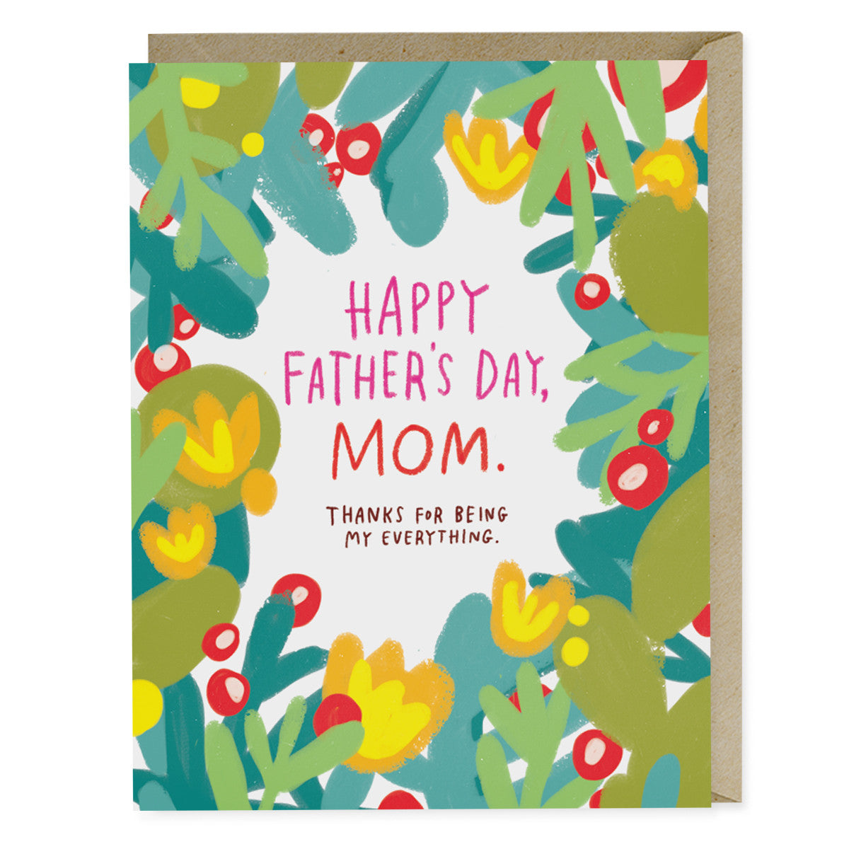 Happy Father's Day Mom Card