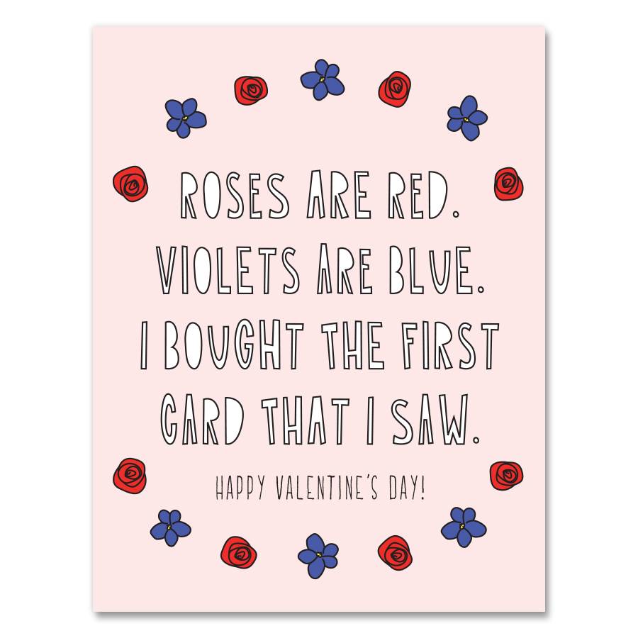 First Valentine I Saw Card
