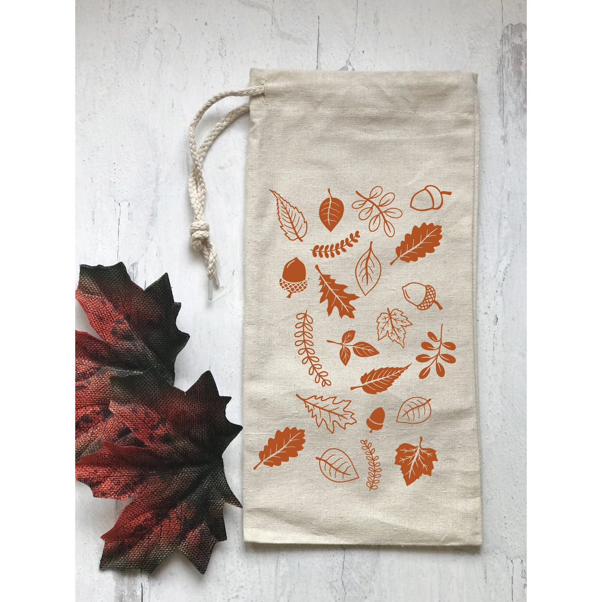 Autumn Leaves Wine Gift Bag